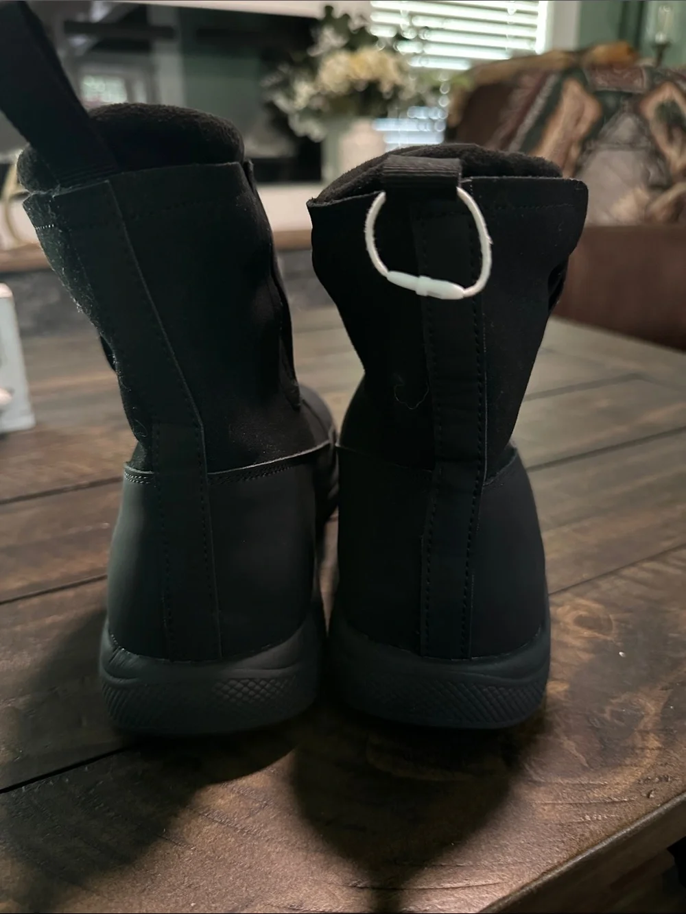 Jambu Women’s Black Slip-On Drawstring Winter Boots